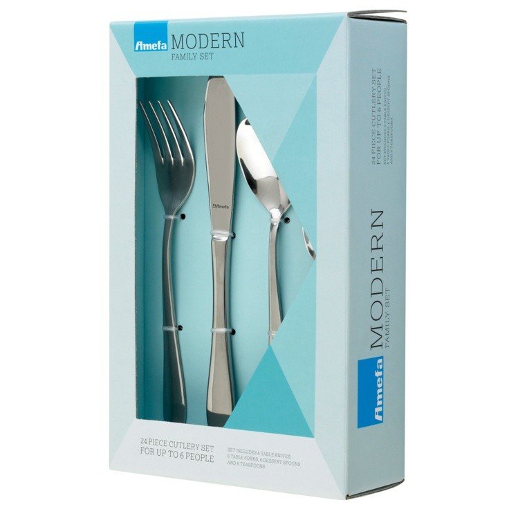 Amefa Sure Modern 24 Piece Cutlery Set