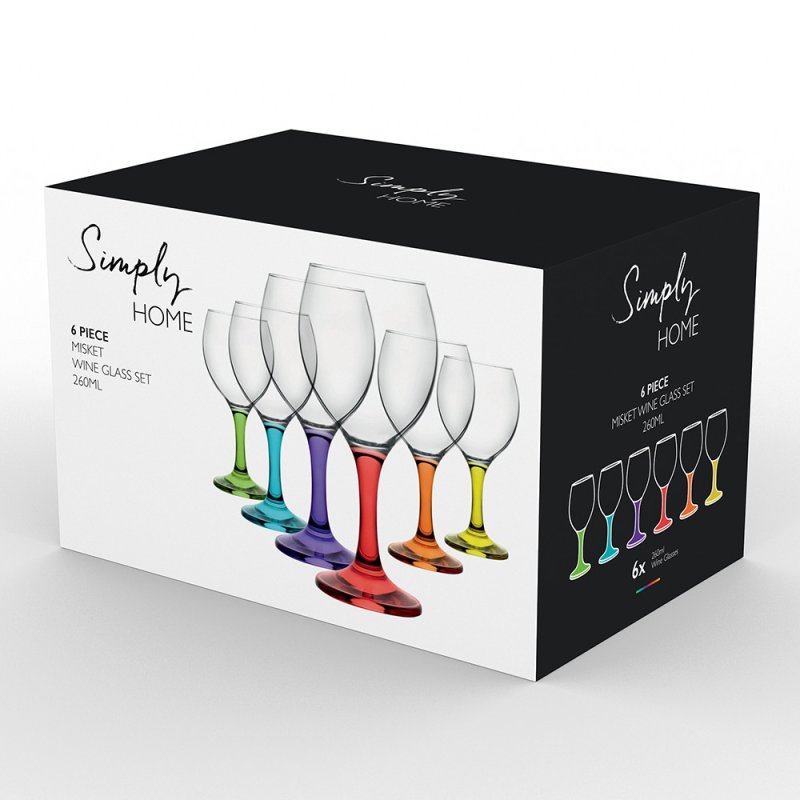 Simply Home Set of 6 Misket Wine Glasses Aldiss