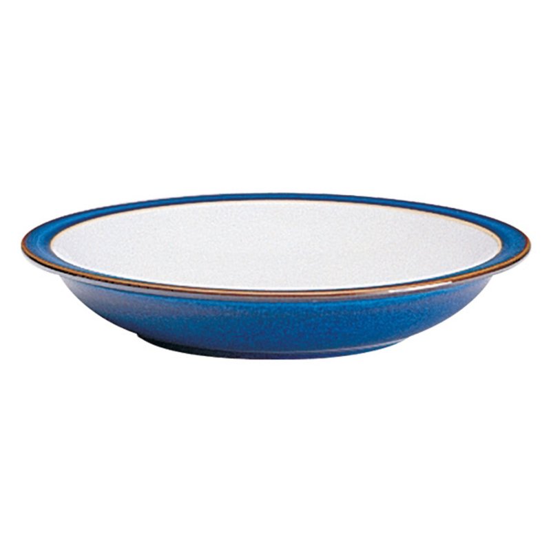 Denby Imperial Blue Shallow Rimmed Bowl