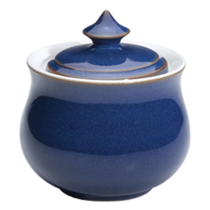 Denby Imperial Blue Covered Sugar Pot