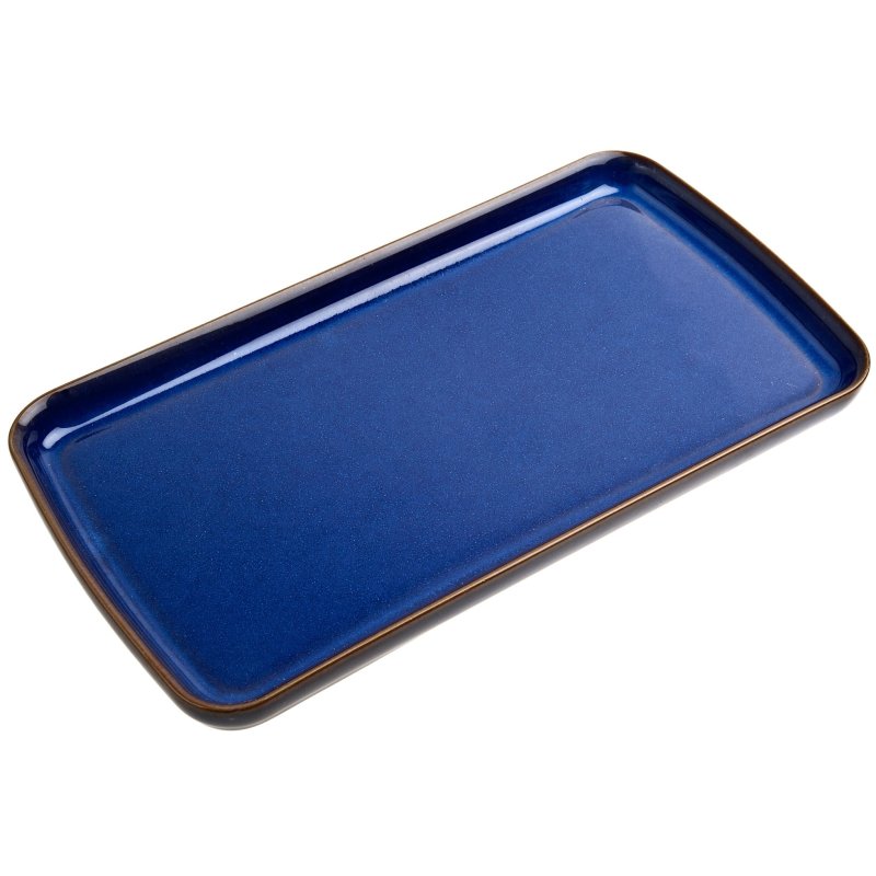 Denby Imperial Blue Small Rectangular Platter