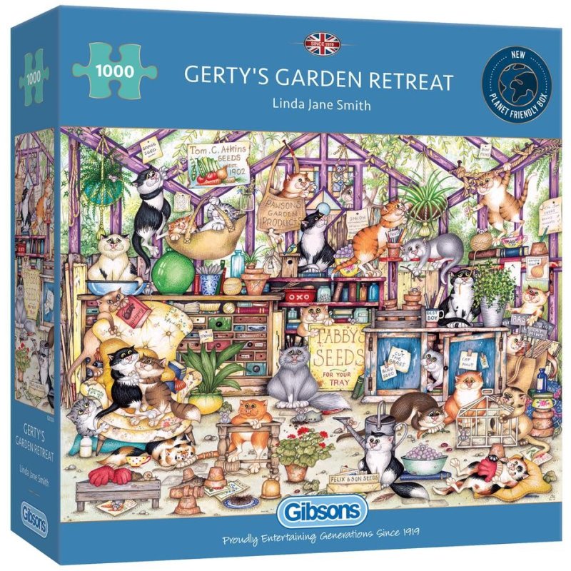 Gibsons Gertys Garden Retreat 1000pc Puzzle