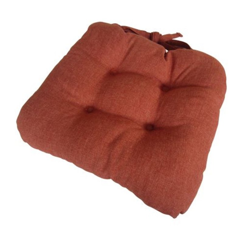 Foxcote Chunky Terracotta Seat Pad Aldiss, Terracotta Dining Chair Cushions