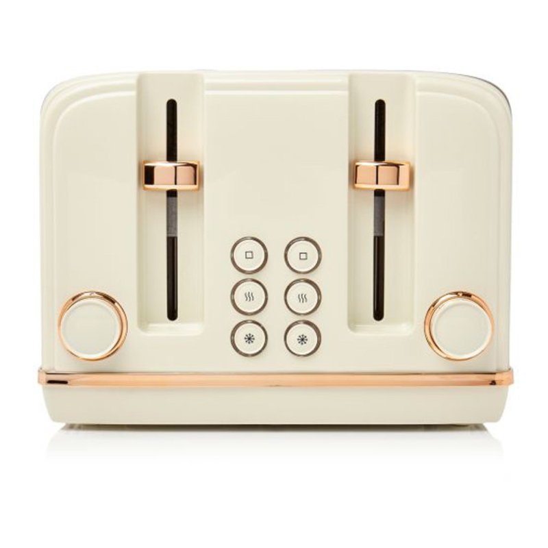 Salcombe Cream & Copper 4 Slices toaster