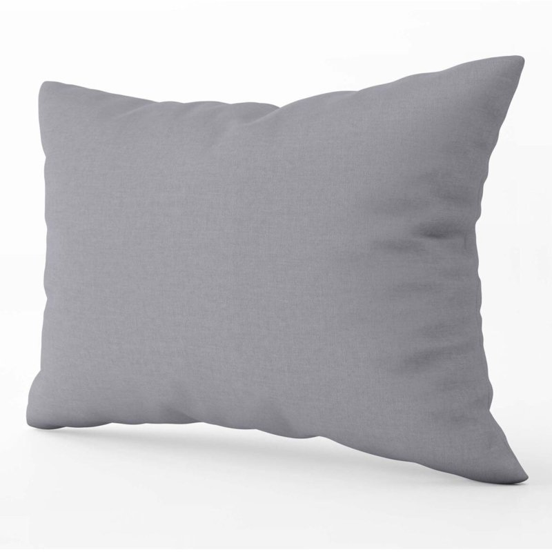Belledorm Grey 200 Thread Plain Dyed Pillowcase
