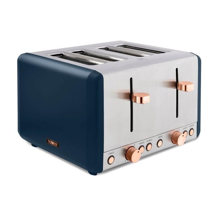 Tower Cavaletto 4 Slice Toaster Blue