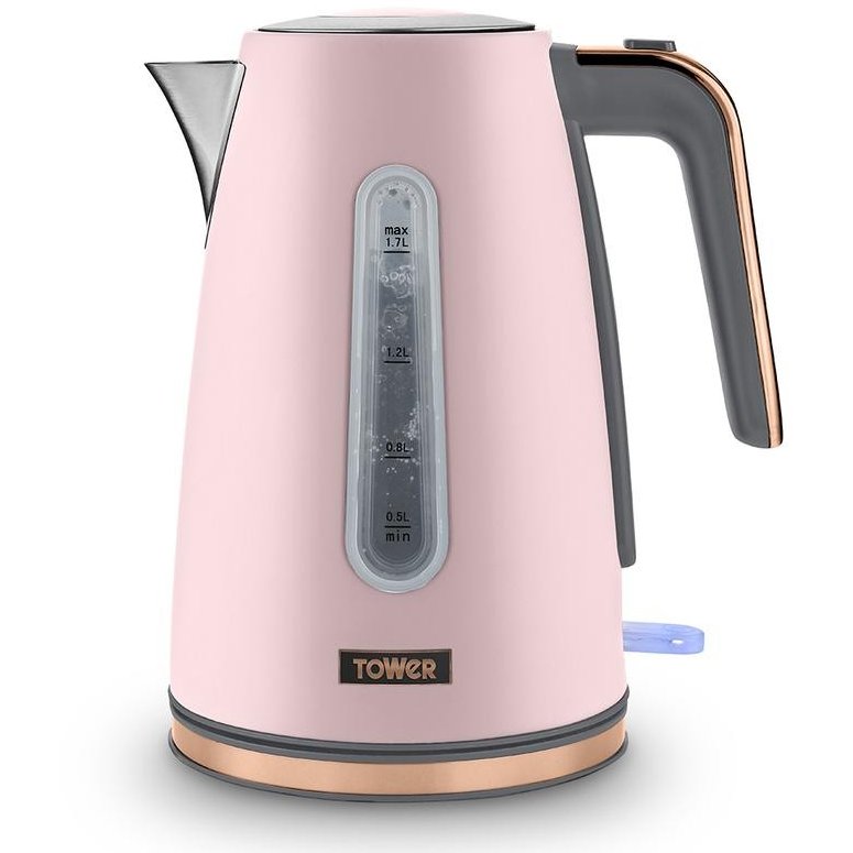 Tower Cavaletto Jug Kettle 1.7L Pink Aldiss
