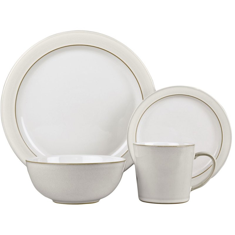 Denby Natural Canvas 16 Piece Tableware Set