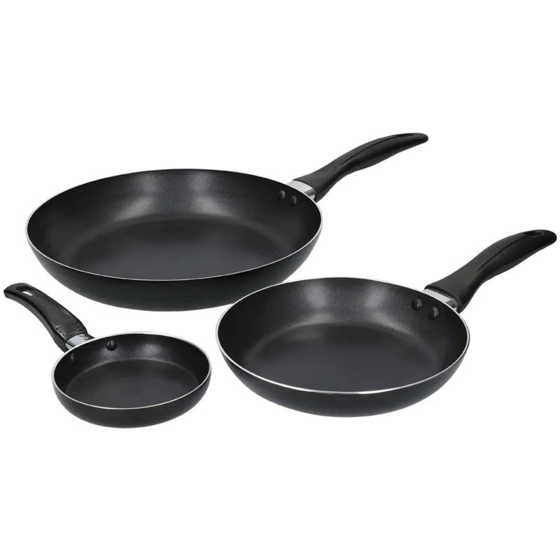 Non Stick 3 Piece 12, 20 & 28cm Frying Pans