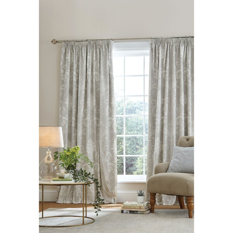 Laura Ashley Josette Dove Grey Curtains