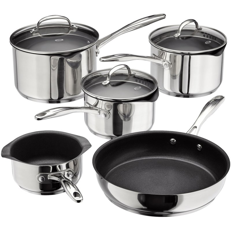 Stellar 7000 5 Piece non stick Draining Pan Set