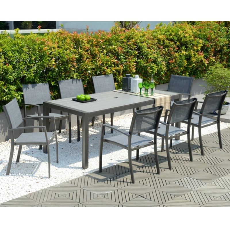 Solana 8 Seater Dining Set Garden, 8 Seater Table And Chairs Outdoor