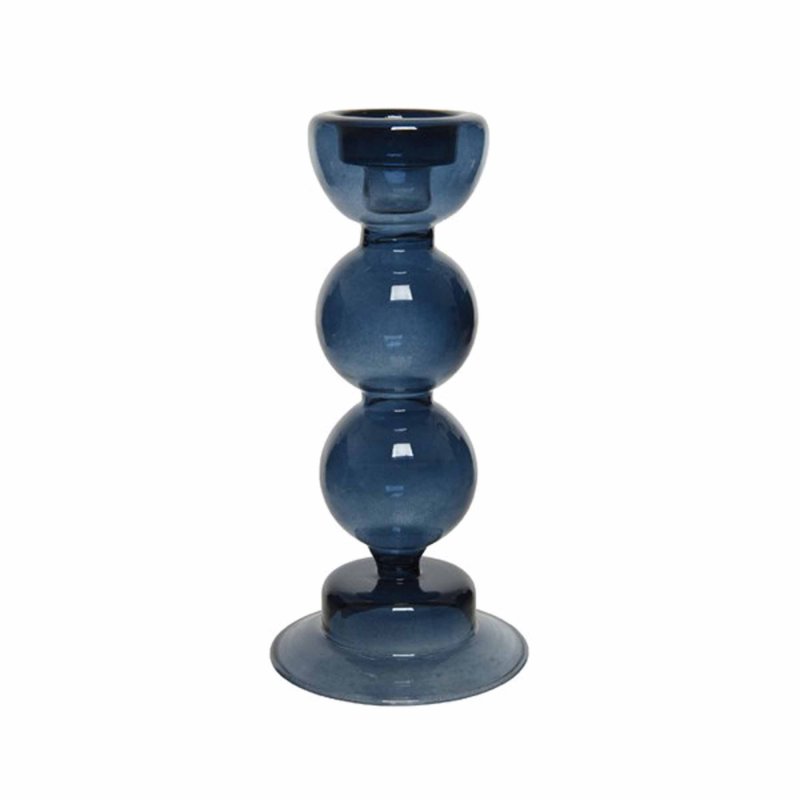 Glass Bauble Shaped Candleholder