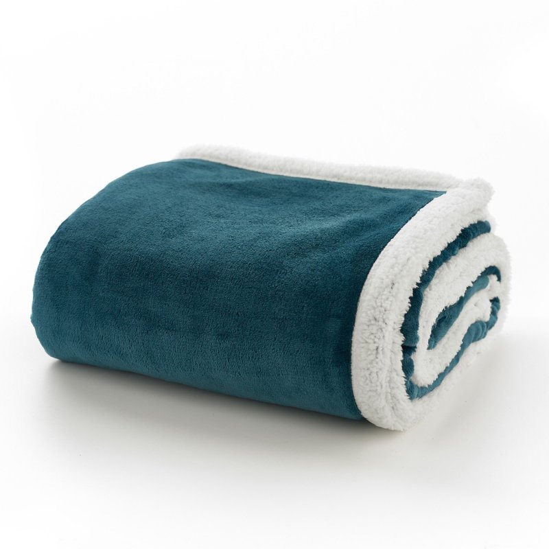 Deyongs Blackbrook Sherpa Lined throw Petrol