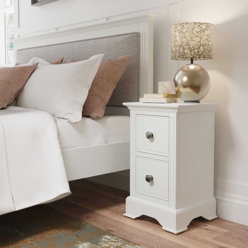 Aldiss Own Turin Small Bedside Table White