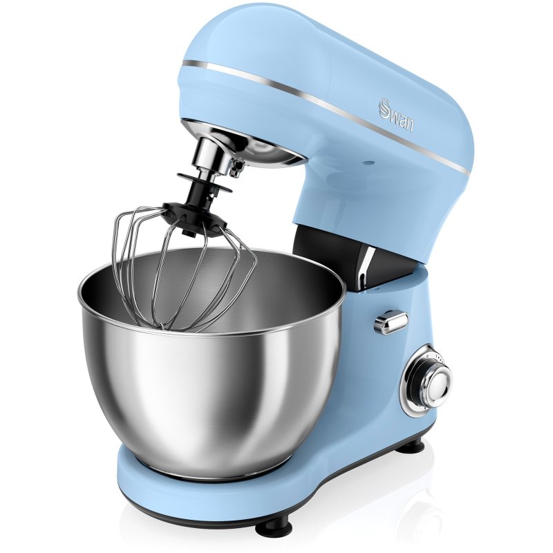 Swan Retro 800w Stand Mixer Blue