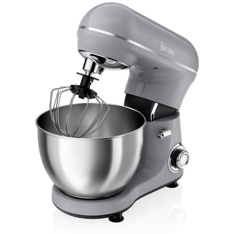 Swan Retro 800w Stand Mixer Grey