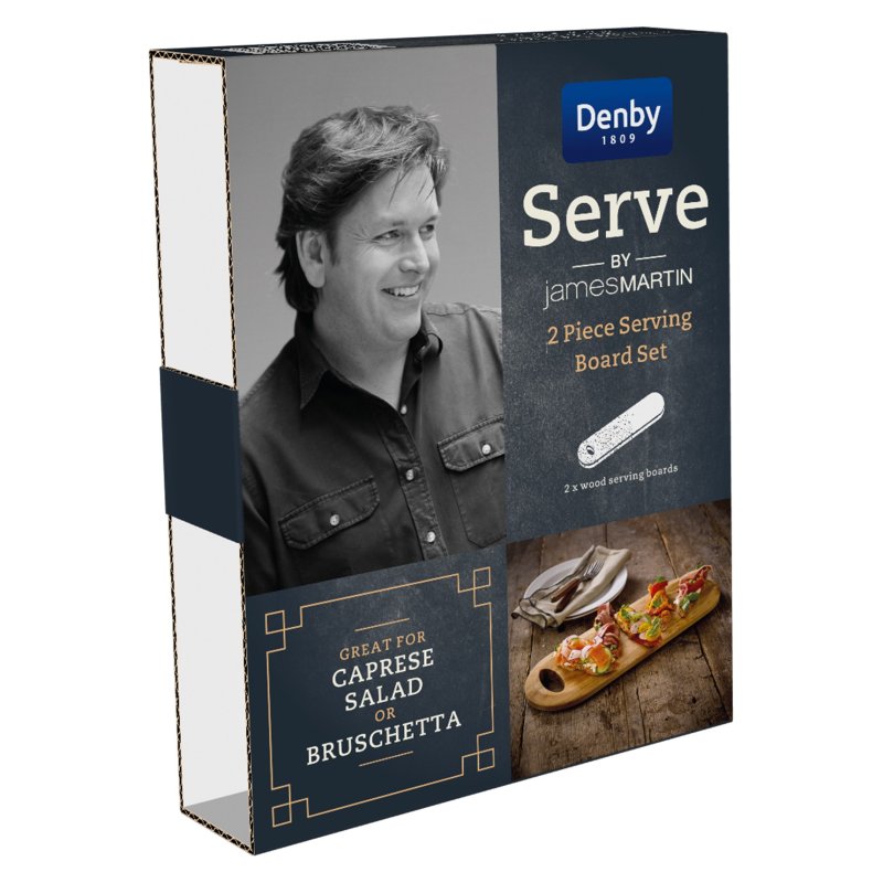 Denby James Martin 2 Piece Serving Board Set