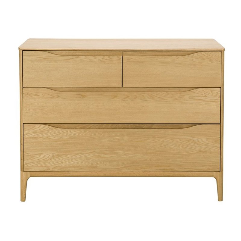 Ercol Rimini 4 Drawer Low Wide Chest