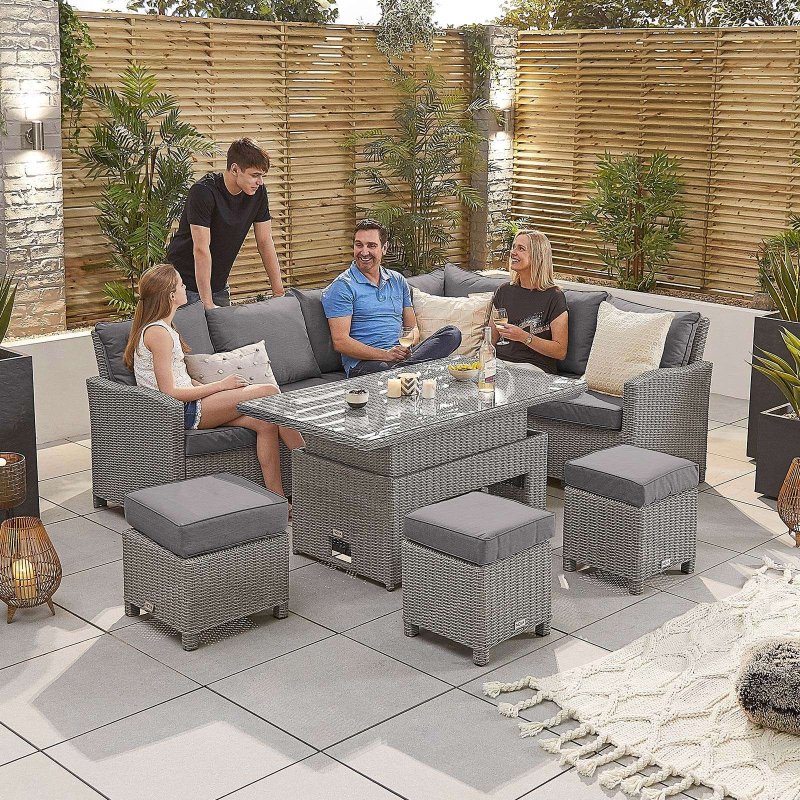 Ciara Corner Rattan Garden Dining Set