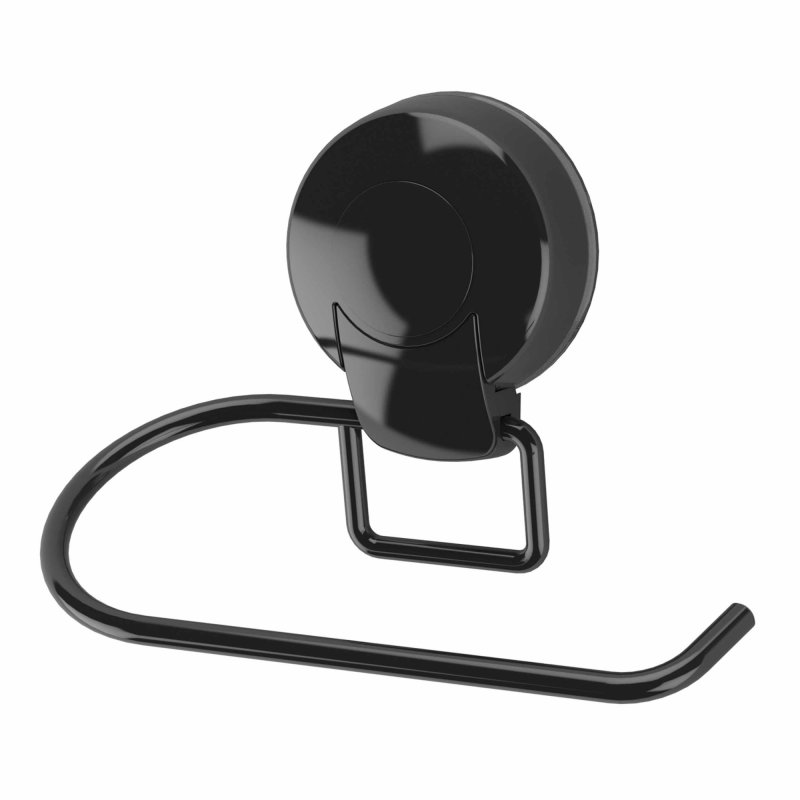 Suctionloc Toilet Roll Holder Black