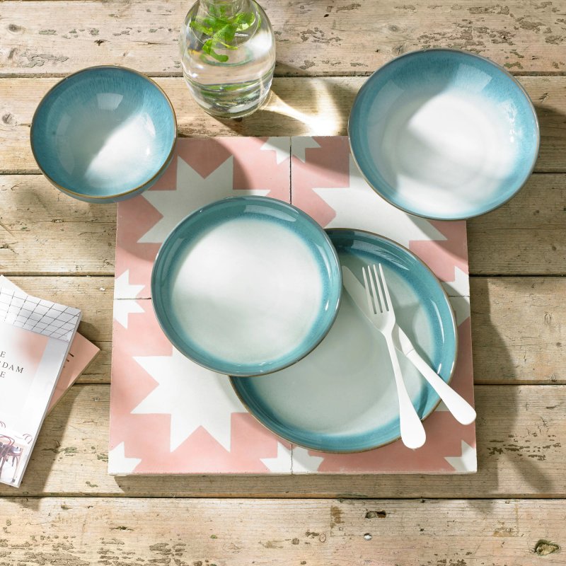 Denby Azure Haze Coupe Small Plate - Aldiss