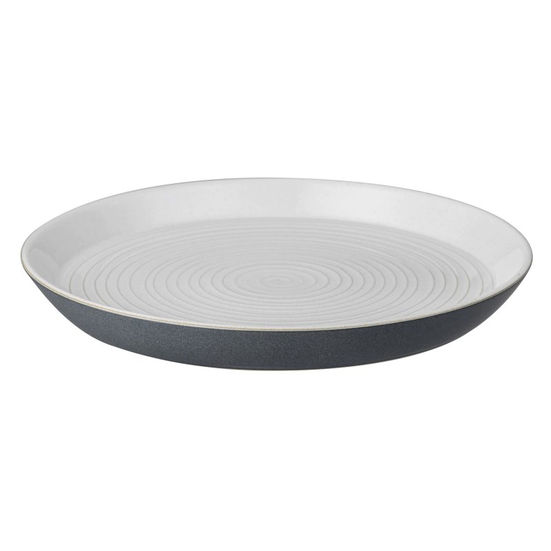 Denby Impression Charcoal Spiral Dinner Plate