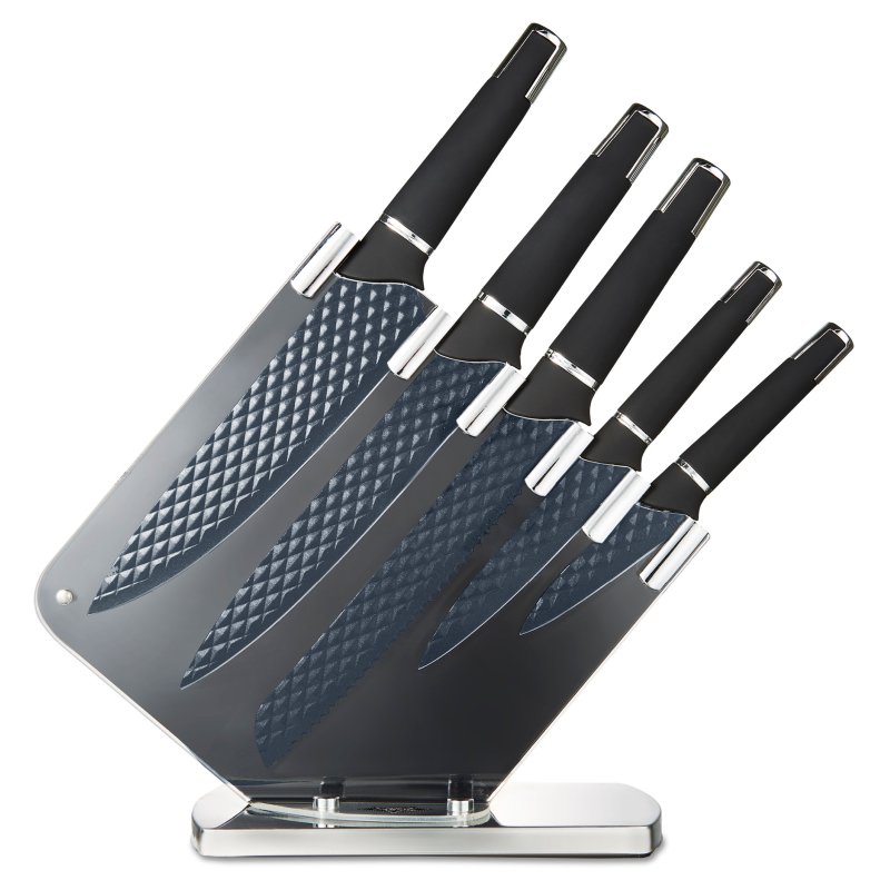 Tower Precision 5 Piece Knife Block Aldiss of Norfolk