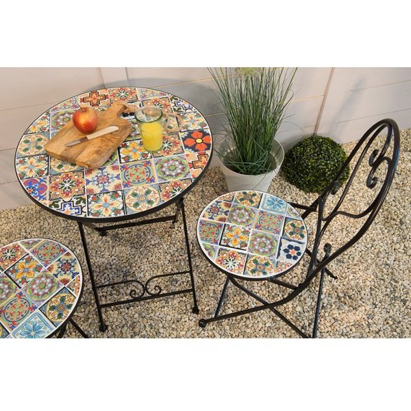 Braga Iron Tea for Two Bistro Set Aldiss of Norfolk
