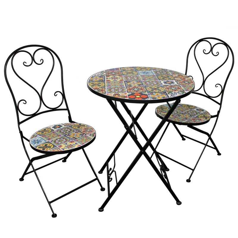 Kaemingk Kaemingk Braga Iron Tea for Two Bistro Set