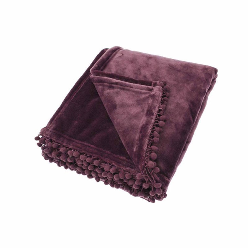 Cashmere Touch Throw Mulberry