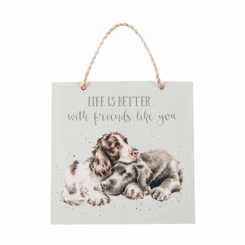 Wrendale Life Is better With Friends Like You Wooden Plaque