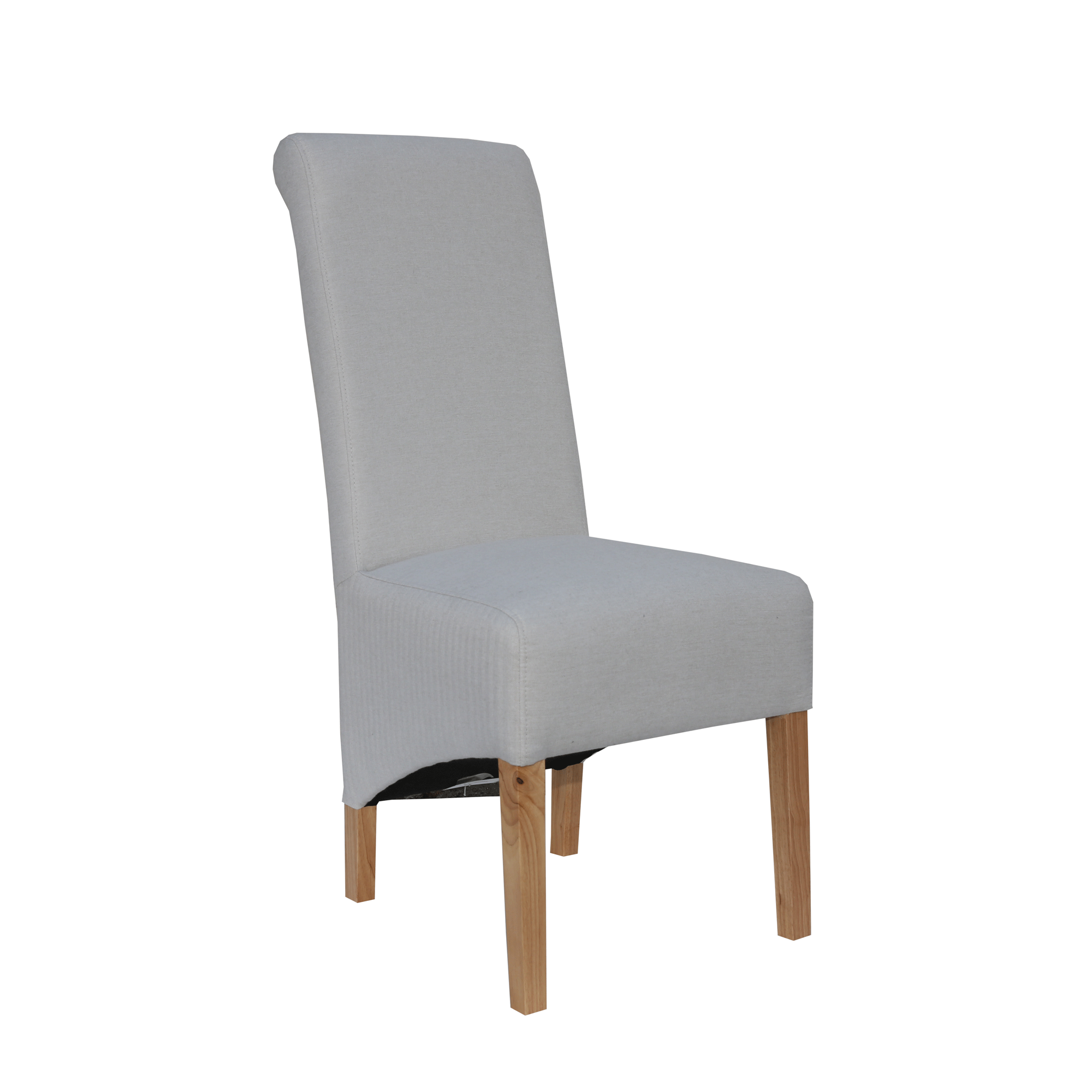 Scroll Back Chair in Light Grey