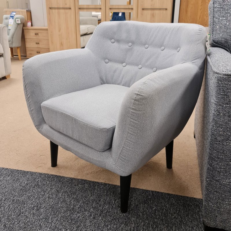 GFA Apollo Accent Chair Wool Granite