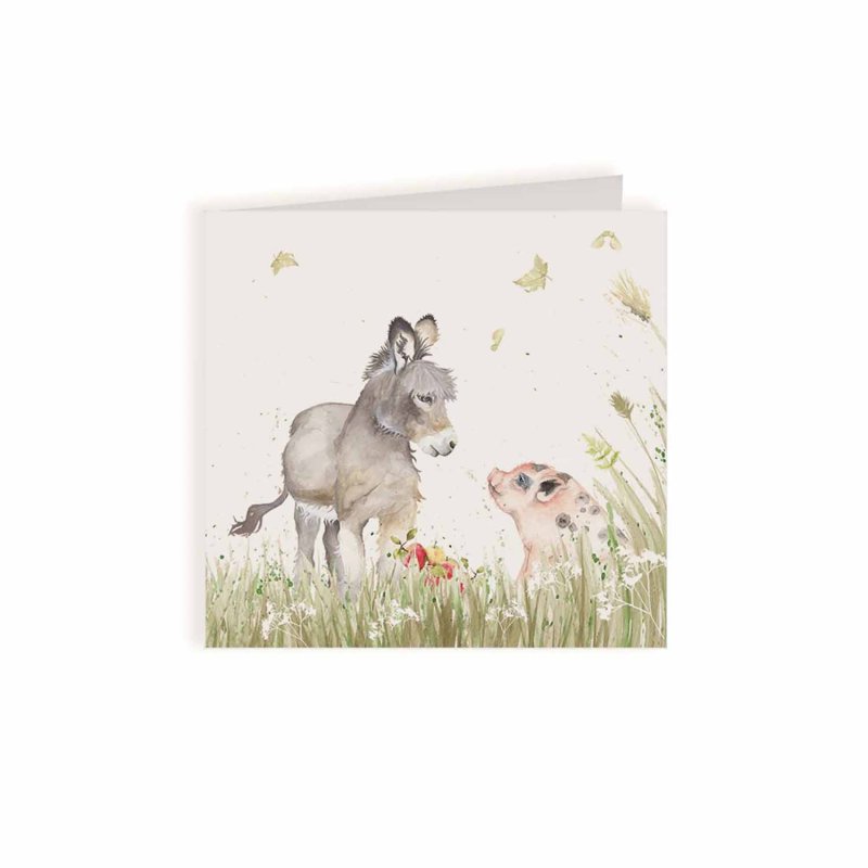 Kate Of Kensington Donkey and Pig Card