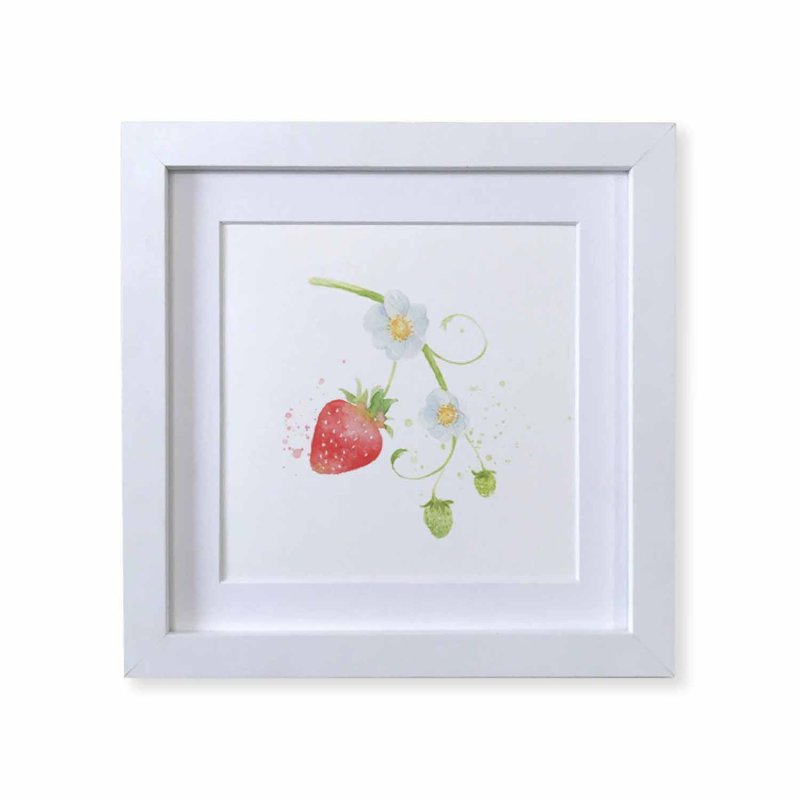 Kate Of Kensington Strawberries Framed 8' Print