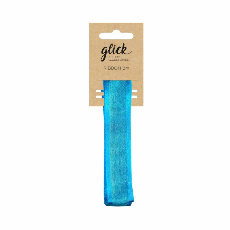 Glick Turquoise Satin Edge Ribbon