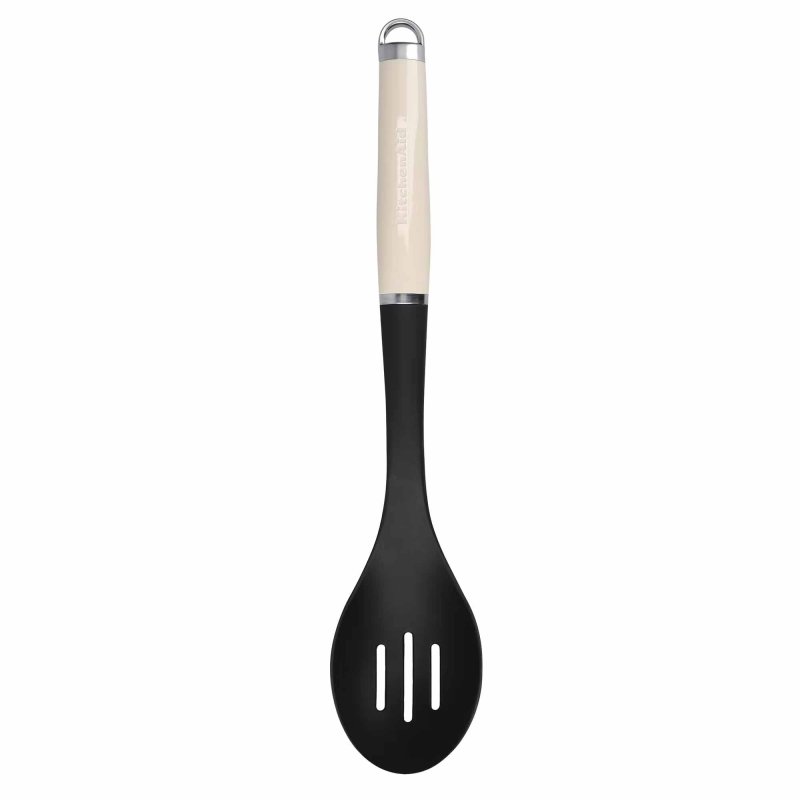 KitchenAid slotted spoon in cream