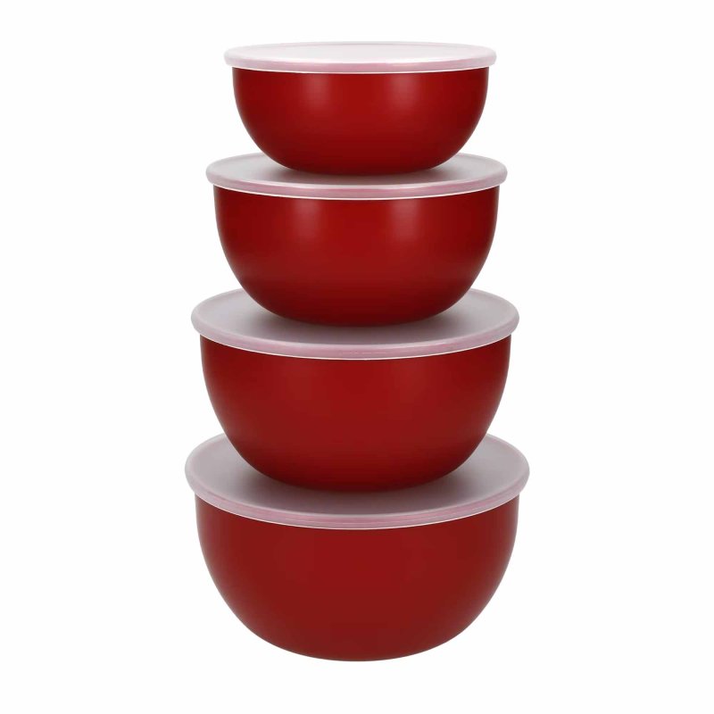 KitchenAid set of four Prep Bowls in Red