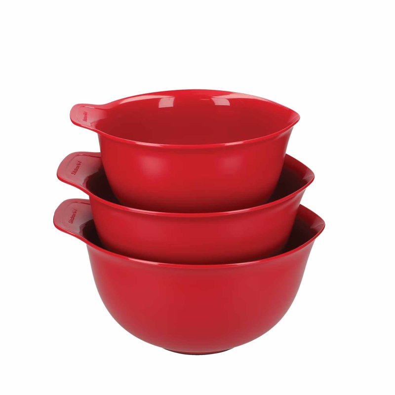 KitchenAid set of three mixing Bowls in Red