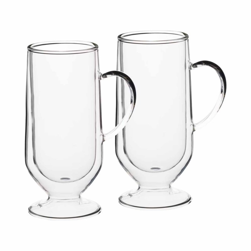 La Cafetiere Double walled set of two Irish coffee glasses