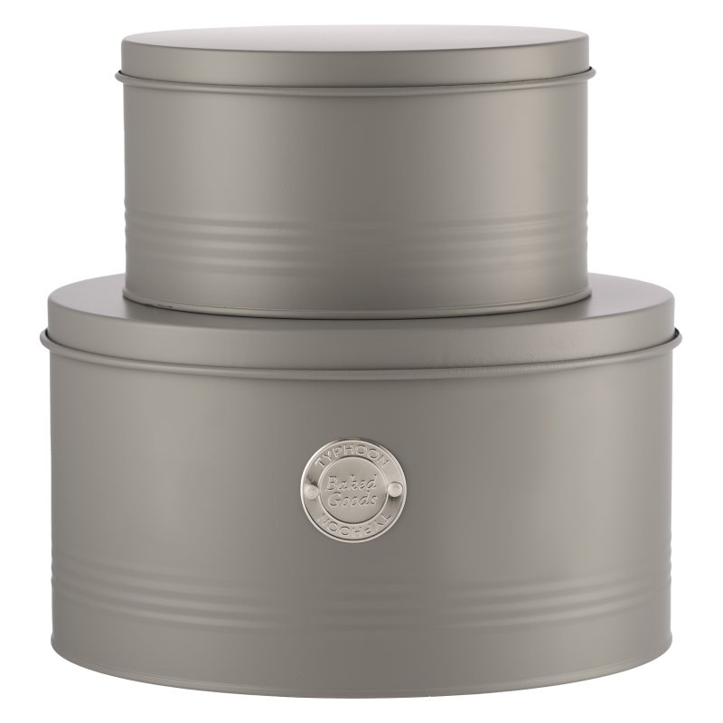 Typhoon Grey Set of Two Cake Tins