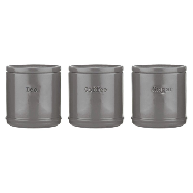 Price and Kensington Charcoal Tea Coffee Sugar Canisters