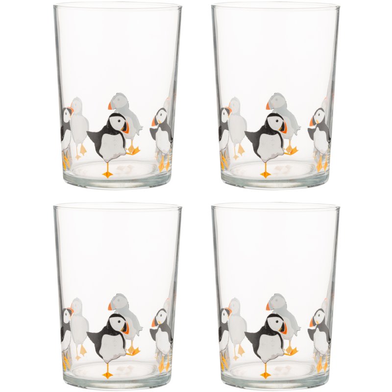 Price and Kensington Puffin Set of four Tumblers
