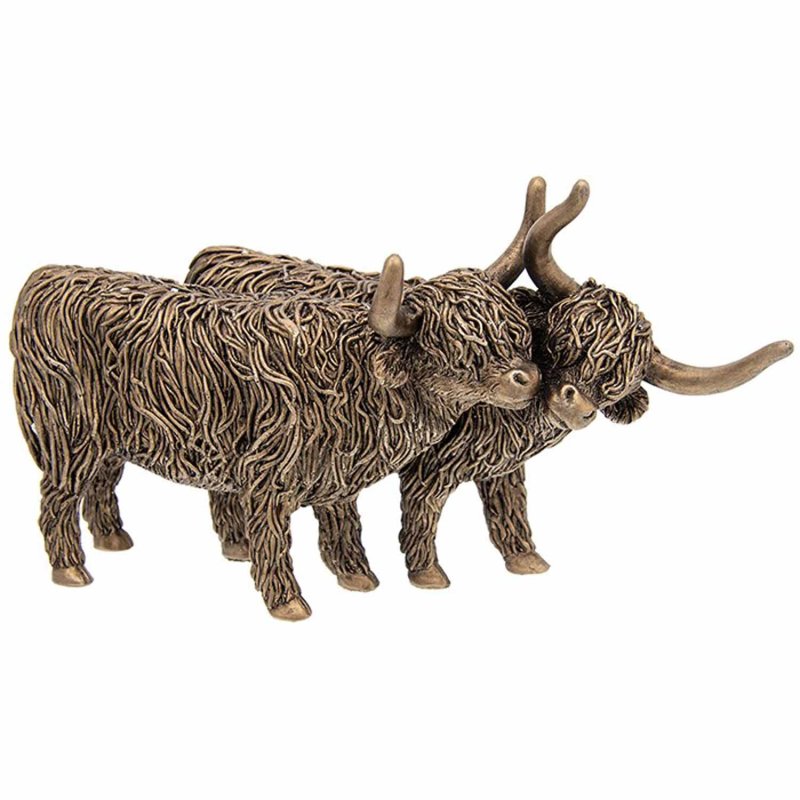 Joe Davies Bronze Highland Coo Pair