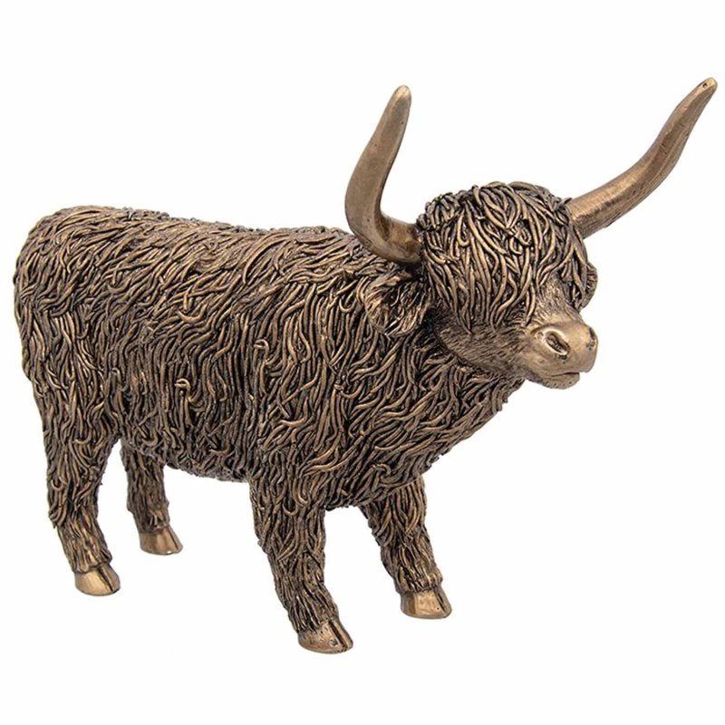 Joe Davies Bronze Standing Highland Coo