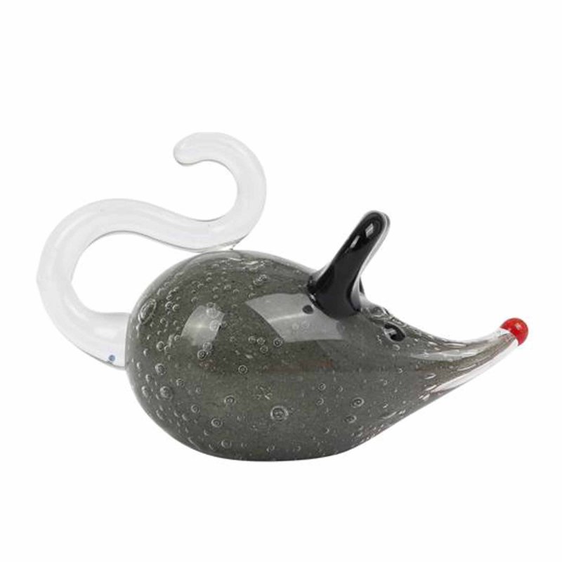 Sophia Sophia Grey Mouse Objet D'art Glass