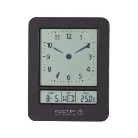 Acctim Sinclair Black Alarm Clock