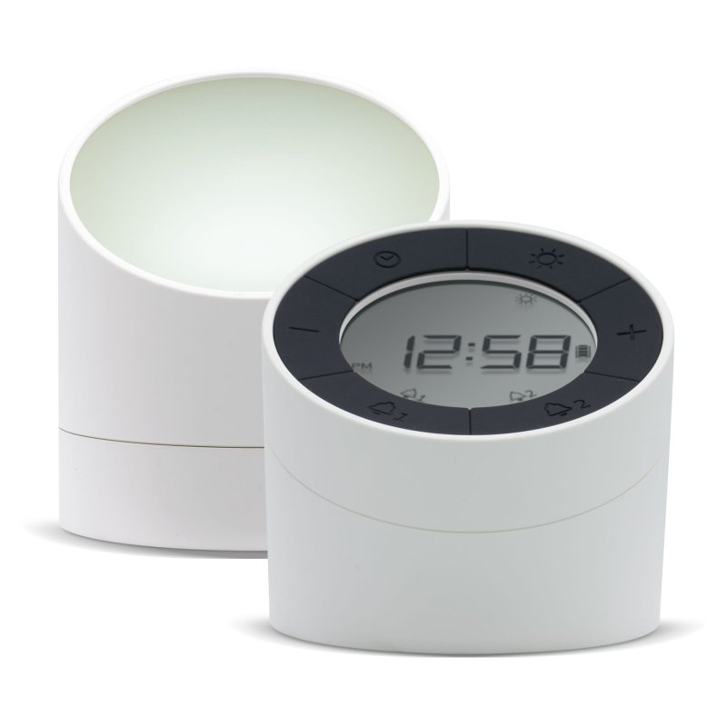 Acctim Jowie White Alarm Clock