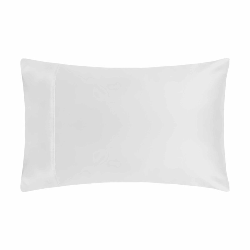 Belledorm Belledorm White 300 Thread Count Bamboo Plain Dyed Housewife Pillowcase Pair